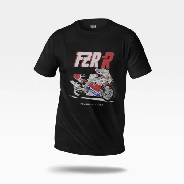 تیشرت موتور یاماها FZR 750R طرح رترو (Yamaha FZR 750R) کد po3464