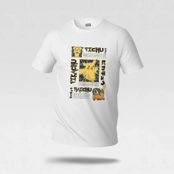 تیشرت پوکمون طرح پیکاچو و رایچو (Pikachu & Raichu) کد po3465
