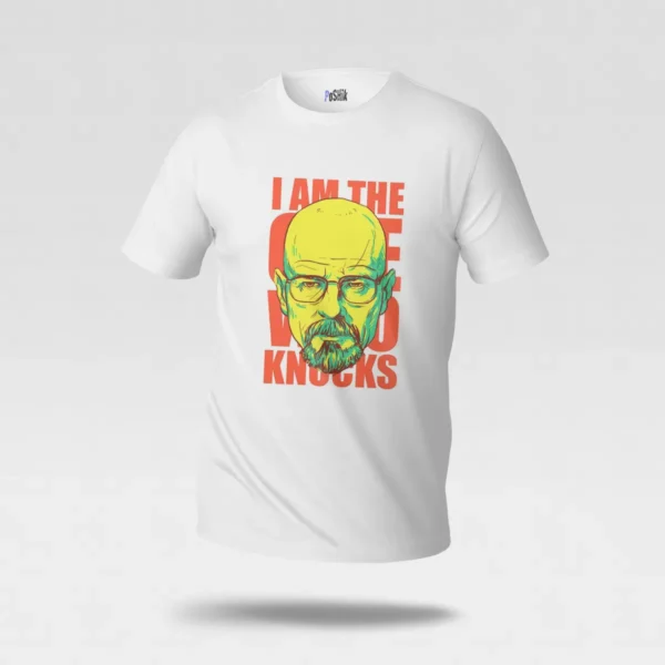 تیشرت بریکینگ بد طرح I Am The One Who Knocks کد po3594