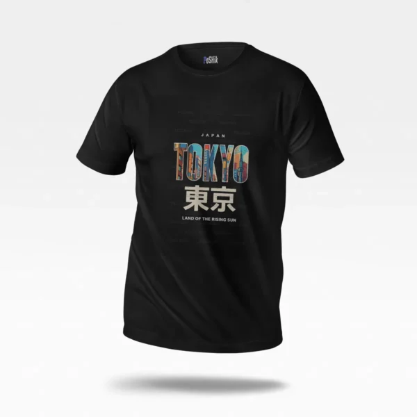 تیشرت ژاپن طرح تایپوگرافی توکیو (Tokyo) کد po3614