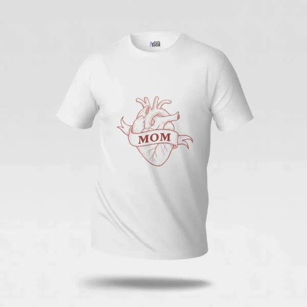 تیشرت مادر طرح قلب آناتومی MOM کد po3622