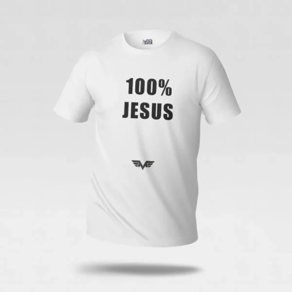 تیشرت نوشته 100% Jesus کد po3700
