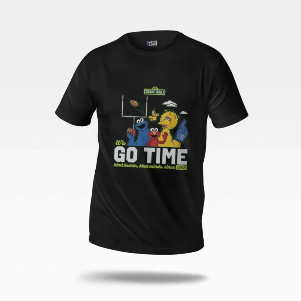 تیشرت سسمی استریت طرح Go Time (Sesame Street) کد po3723