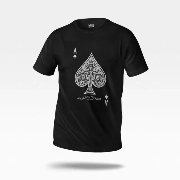 تیشرت ورق آس پیک طرح وینتیج تزئینی (Ace of Spades) کد po3743