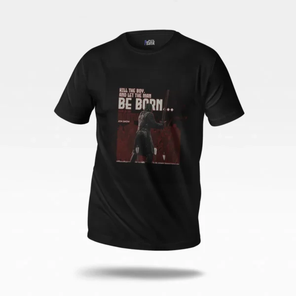 تیشرت بازی تاج و تخت طرح جان اسنو Be Born (Jon Snow) کد po3851