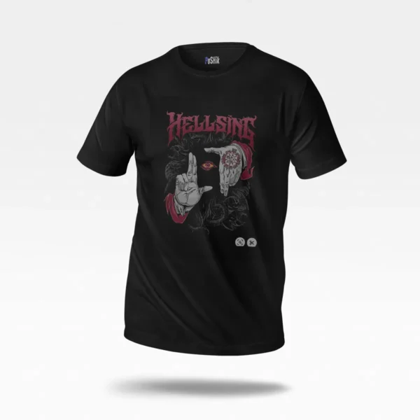 تیشرت انیمه هلسینگ طرح آلوکارد (Hellsing) کد po3855