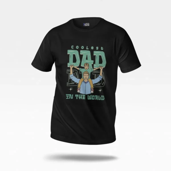 تیشرت روز پدر طرح Coolest Dad in the World کد po3926