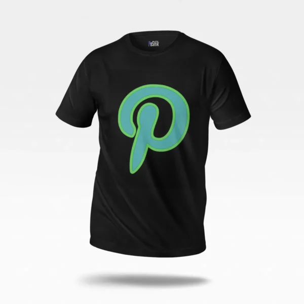 تیشرت پینترست طرح لوگوی نئونی (Pinterest) کد po4040