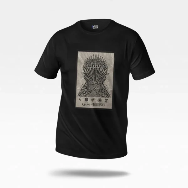 تیشرت سریال بازی تاج‌وتخت طرح تخت آهنین (Game of Thrones) کد po4080