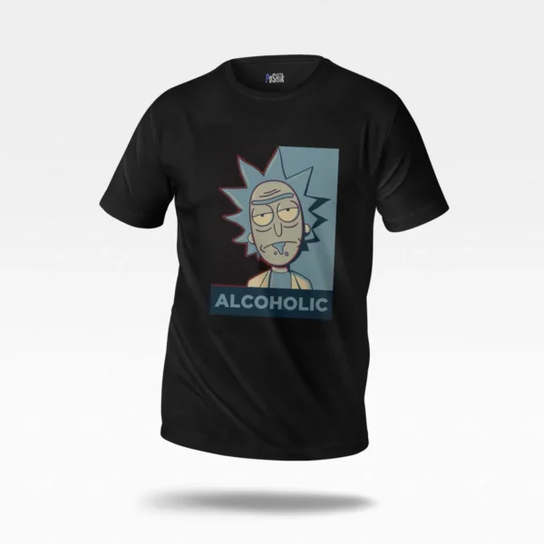 تیشرت ریک و مورتی طرح ریک الکلی (Rick and Morty) کد po4103
