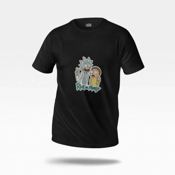 تیشرت ریک و مورتی طرح شخصیت‌های کارتونی (Rick and Morty) کد po4104