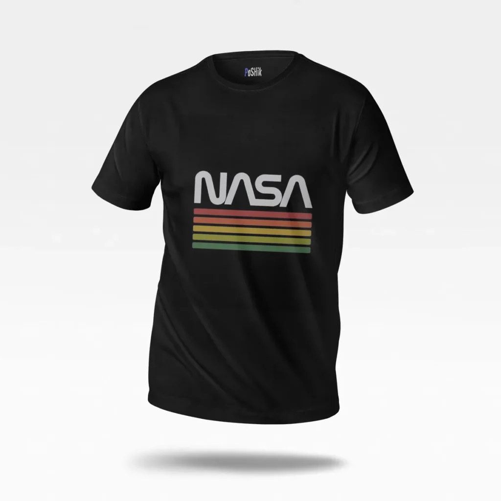 تیشرت ناسا طرح لوگوی رترو رنگین‌کمانی (NASA) کد po4119