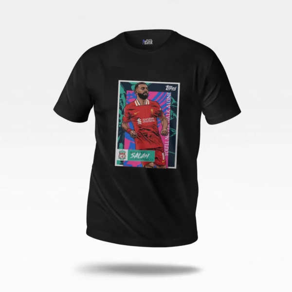 تیشرت محمد صلاح طرح کارت فوتبالی لیورپول (Mohamed Salah) کد po4132