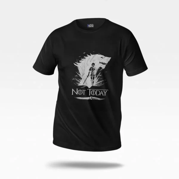 تیشرت انیمه اتک آن تایتان طرح Not Today (Attack on Titan) کد po4143