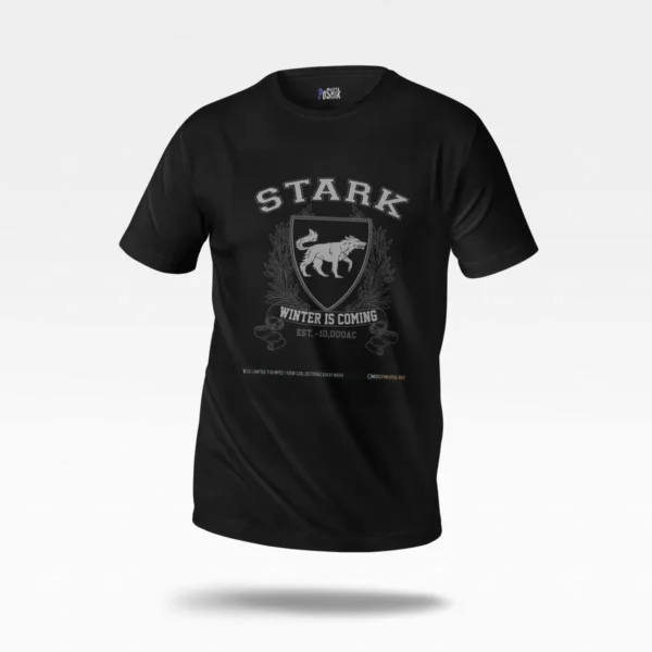 تیشرت سریال بازی تاج‌وتخت طرح خاندان استارک (Game of Thrones) کد po4146