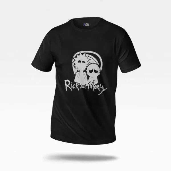 تیشرت ریک و مورتی طرح سیاه‌وسفید (Rick and Morty) کد po4147