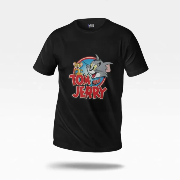 تیشرت تام و جری طرح لوگوی کارتونی (Tom and Jerry) کد po418