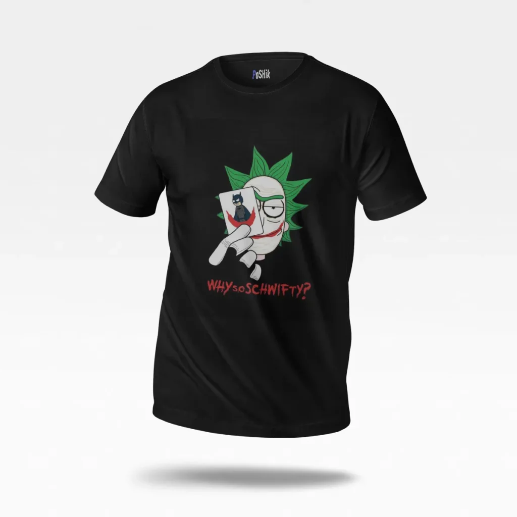 تیشرت ریک و مورتی طرح Why So Schwifty کد po4590