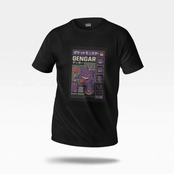 تیشرت پوکمون طرح گنگار (Gengar) کد po4757