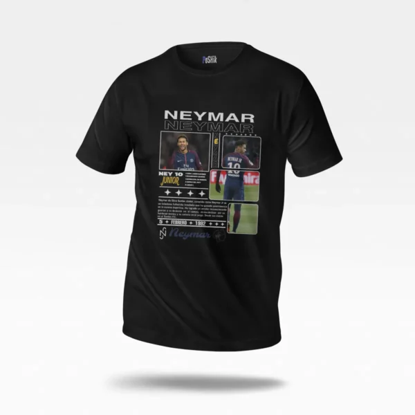 تیشرت نیمار طرح کلاژ فوتبالی (Neymar) کد po4805