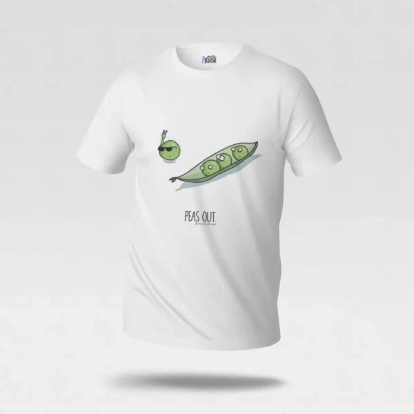 تیشرت نوشته طنز نخودها بیرون (Peas Out) کد po5014