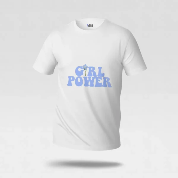 تیشرت تایپوگرافی قدرت دخترانه (Girl Power) کد po5016