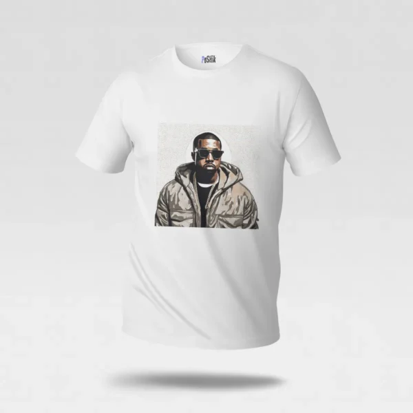 تیشرت کانیه وست طرح پرتره (Kanye West) کد po5045