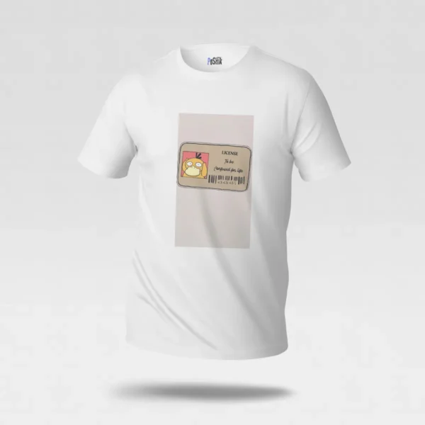 تیشرت پوکمون طرح کارت شناسایی سایداک (Psyduck) کد po5175
