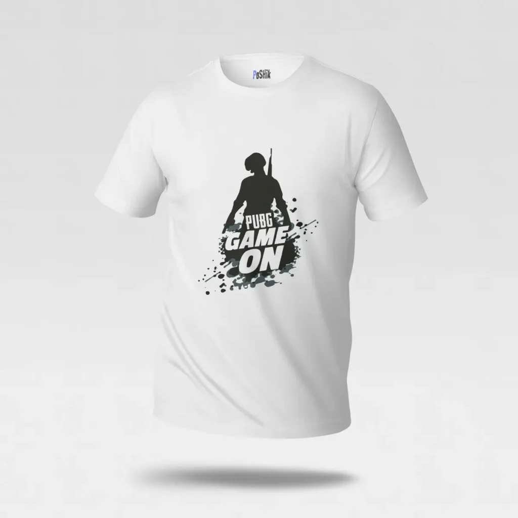 تیشرت پابجی طرح گیم آن (PUBG Game On) کد po5214