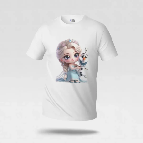 تیشرت فروزن طرح السا و اولاف (Elsa & Olaf) کد po5286