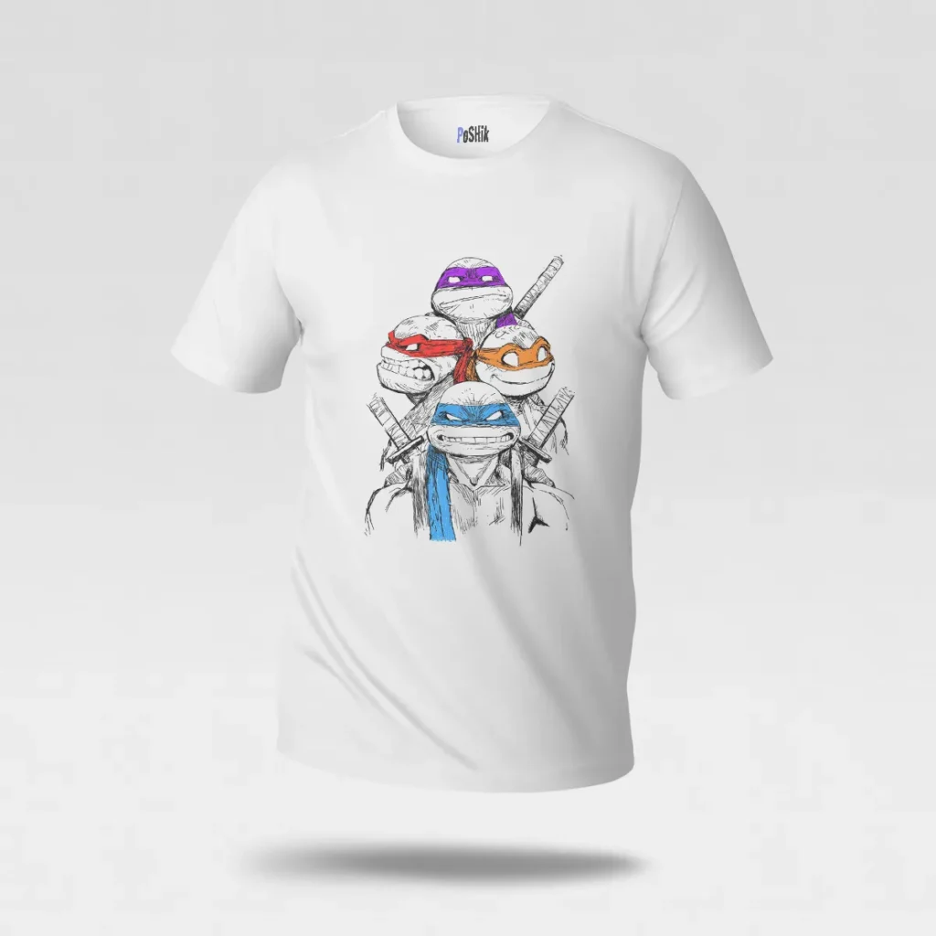 تیشرت لاک‌پشت‌های نینجا طرح گروهی (TMNT) کد po5332