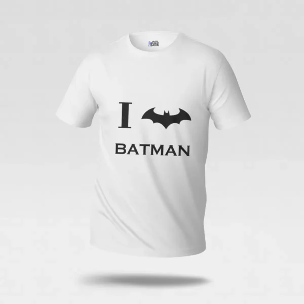 تیشرت بتمن طرح I Love Batman کد po5355
