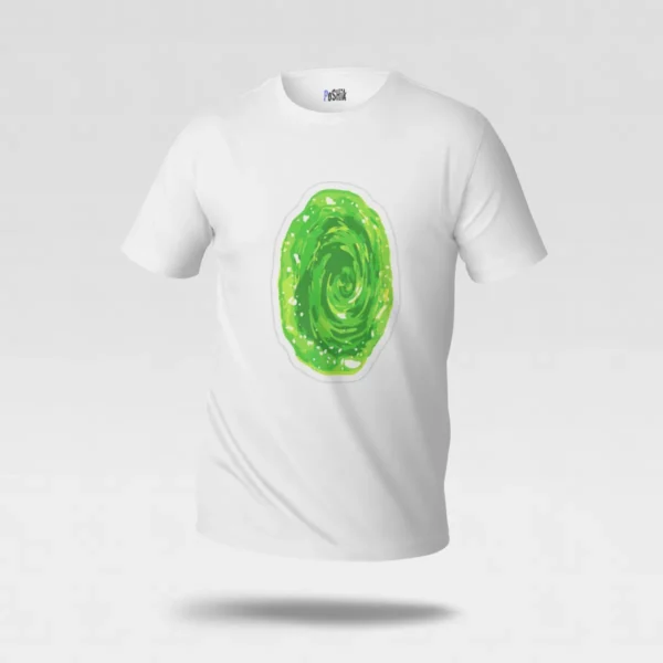 تیشرت ریک و مورتی طرح پورتال سبز (Rick and Morty) کد po5356