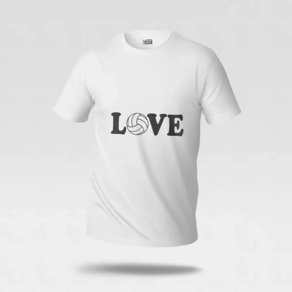 تیشرت والیبال طرح عشق (Love Volleyball) کد po5440