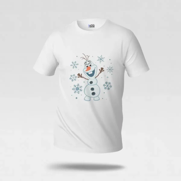 تیشرت فروزن طرح اولاف و دانه برف (Olaf) کد po5448