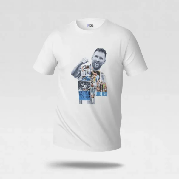 تیشرت لیونل مسی طرح کلاژ فوتبالی (Lionel Messi) کد po5462