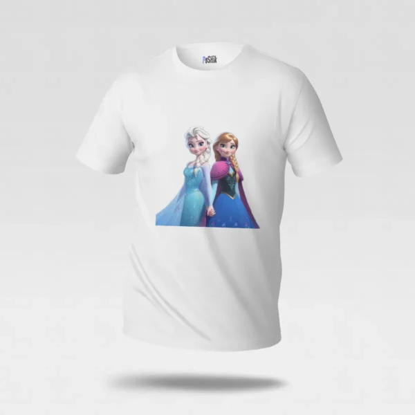 تیشرت فروزن طرح السا و آنا (Elsa & Anna) کد po5486