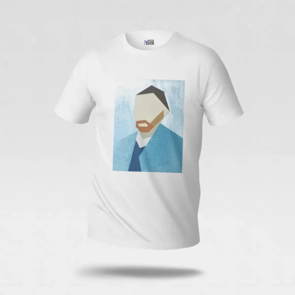 تیشرت ونسان ون گوگ طرح پرتره هندسی (Van Gogh) کد po5494