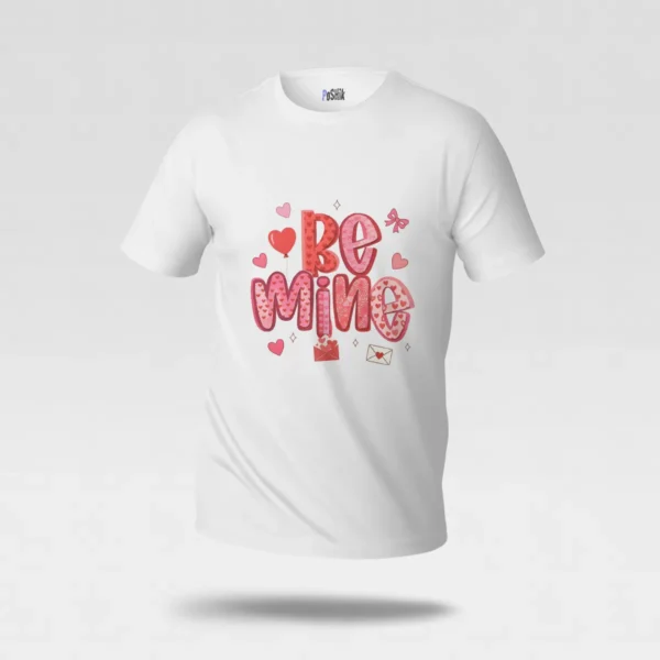 تیشرت ولنتاین طرح تایپوگرافی Be Mine کد po5505