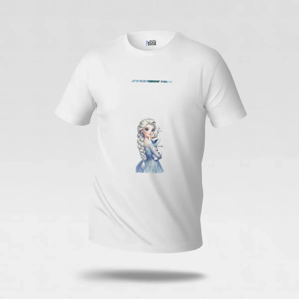 تیشرت فروزن طرح السا و اولاف (Elsa & Olaf) کد po5513