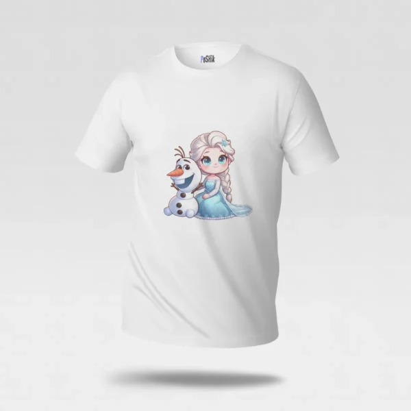 تیشرت فروزن طرح السا و اولاف (Elsa and Olaf) کد po5680