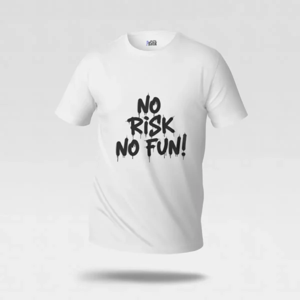 تیشرت انگیزشی طرح No Risk No Fun کد po5715