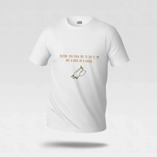 تیشرت غاز طرح نوشته طنز (I’m a Goose) کد po5760
