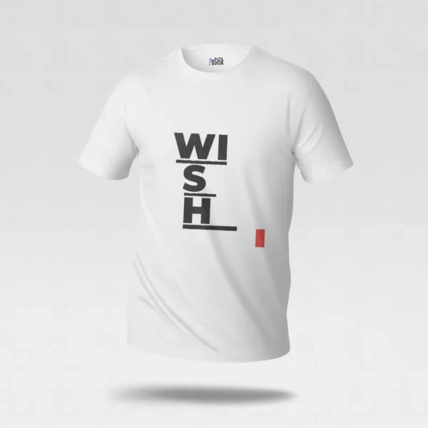 تیشرت تایپوگرافی مینیمال WISH کد po588