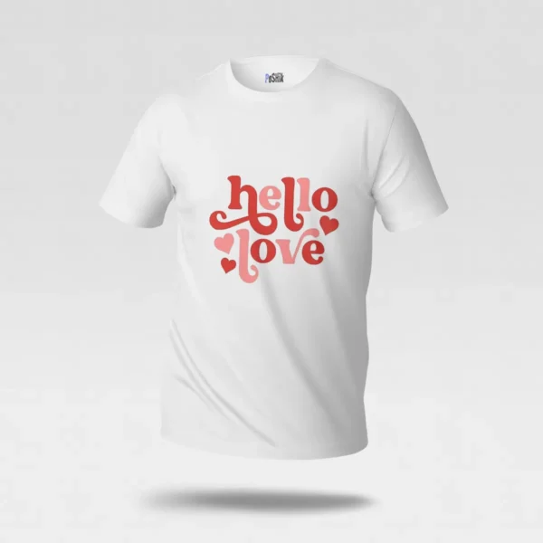 تیشرت تایپوگرافی Hello Love کد po5881