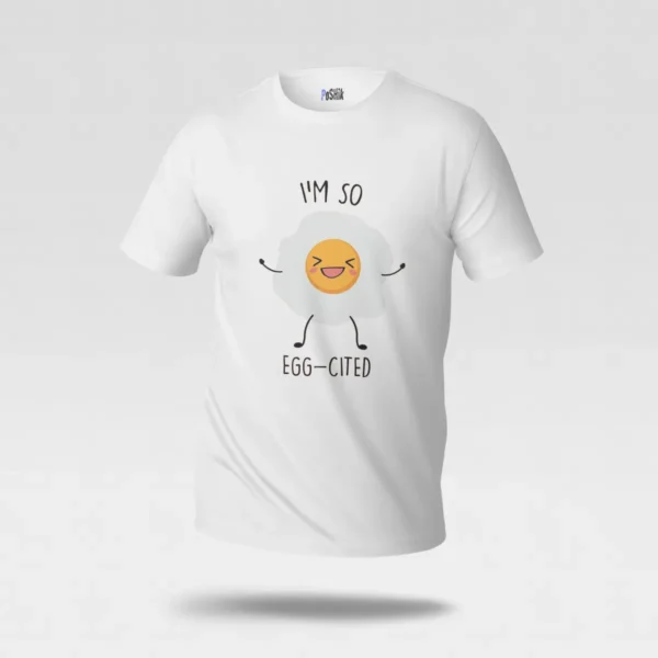 تیشرت تخم‌مرغ طرح هیجان‌زده (Egg-cited) کد po5925
