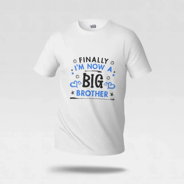 تیشرت برادر بزرگتر نوشته Finally I'm Now a Big Brother کد po599