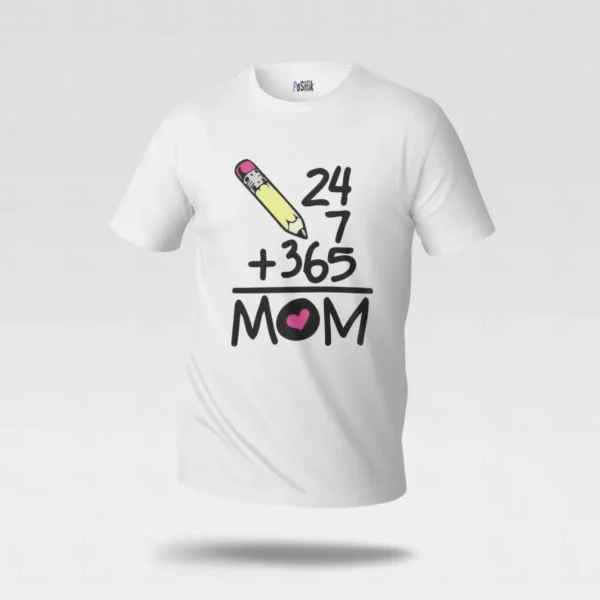 تیشرت مامان طرح 24/7 + 365 Mom کد po616