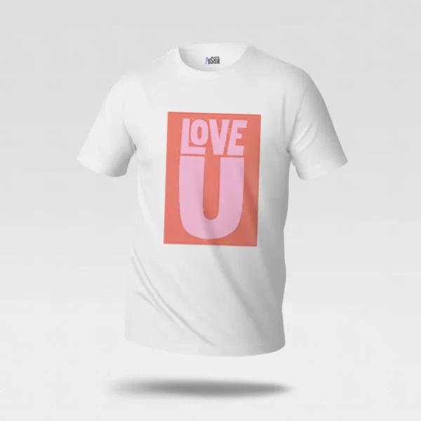 تیشرت تایپوگرافی لاو یو (Love You) کد po6206