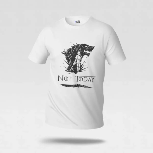 تیشرت بازی تاج‌وتخت طرح آریا استارک Not Today کد po6247